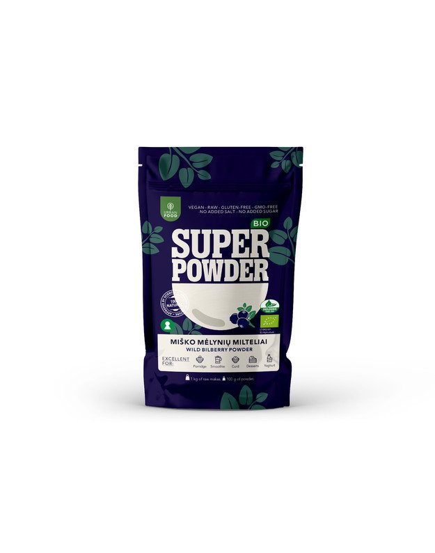 Mėlynių milteliai (miško), 50 g-100 g - EKOLOGIŠKI