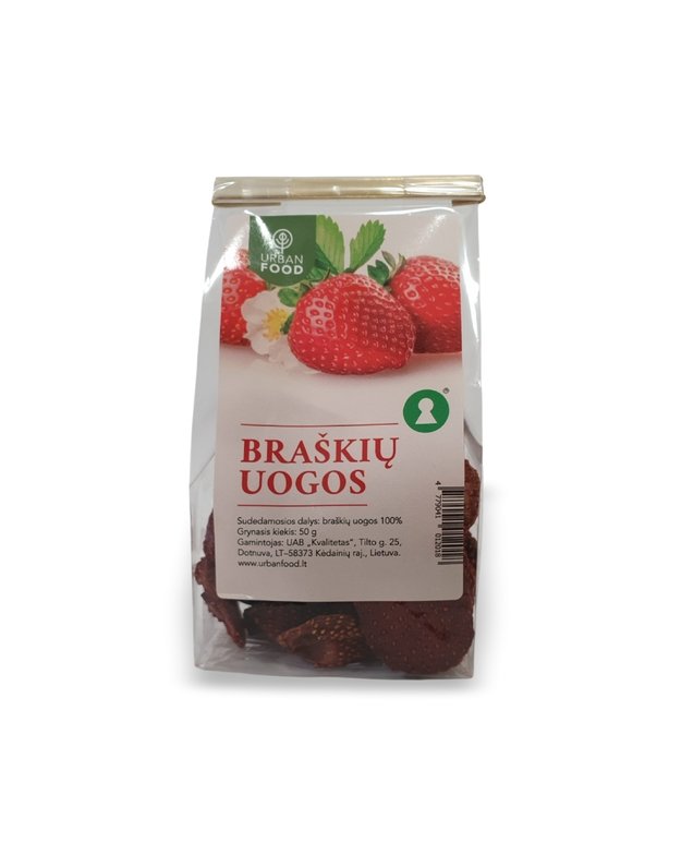 Džiovintos braškės, 50 g
