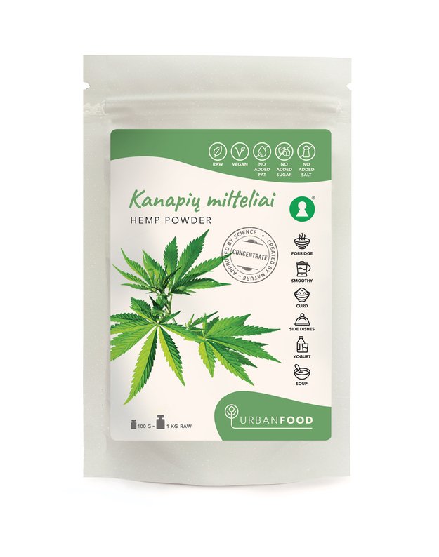 Kanapių sėklų milteliai, 100 g-200 g