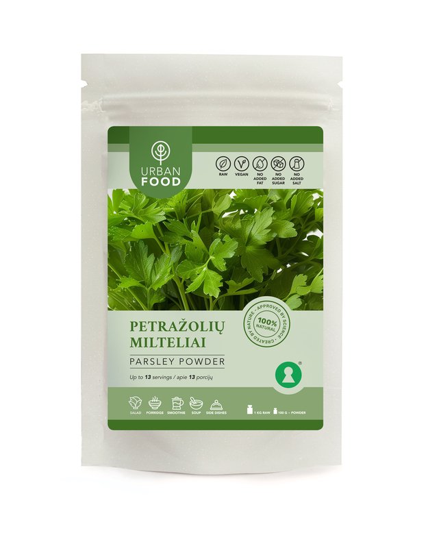 Petražolių lapų milteliai, 50 g