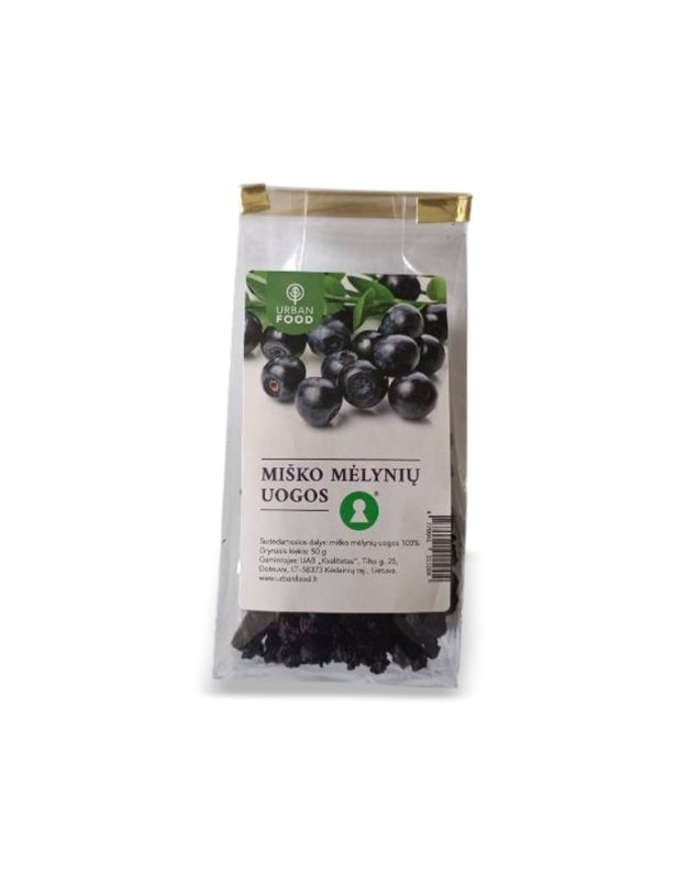 Džiovintos miško mėlynių uogos, 50 g