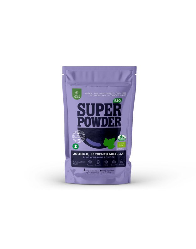 Juodųjų serbentų milteliai - EKOLOGIŠKI, 100 g