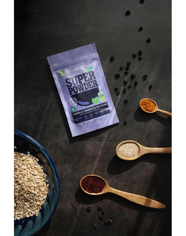 Juodųjų serbentų milteliai - EKOLOGIŠKI, 100 g 4