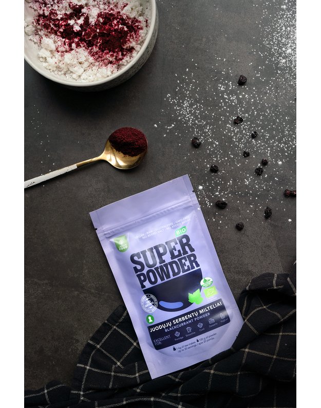 Juodųjų serbentų milteliai - EKOLOGIŠKI, 100 g 6