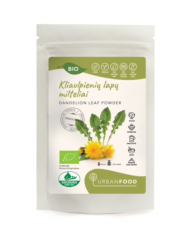 Kiaulpienės lapų milteliai - EKOLOGIŠKI, 50 g