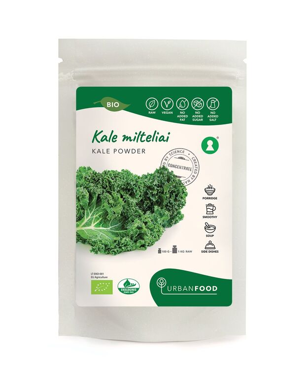 Lapinių kopūstų (Kale) milteliai - EKOLOGIŠKI, 50 g