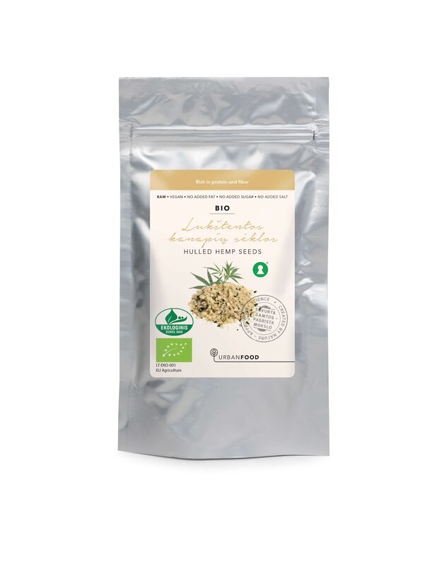 Lukštentos kanapių sėklos - EKOLOGIŠKOS, 150 g