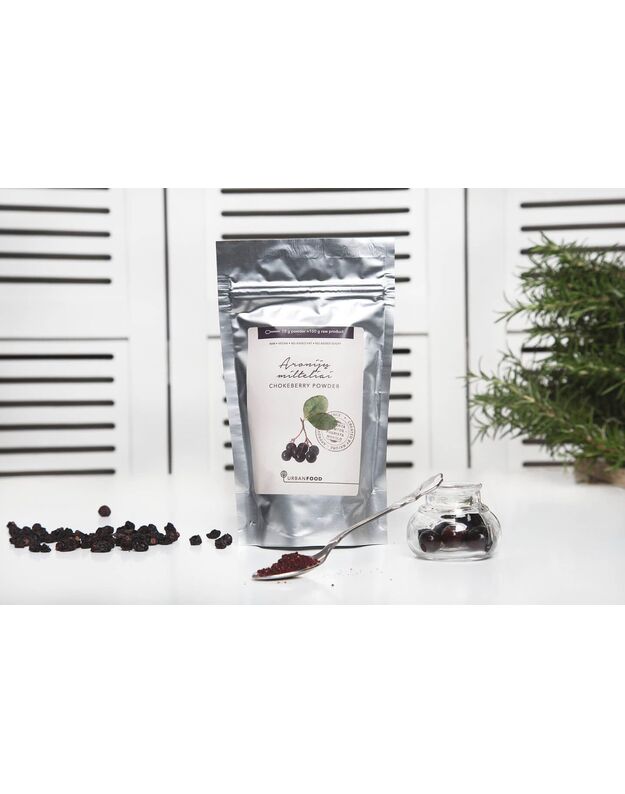 Aronijų milteliai - EKOLOGIŠKI, 100 g